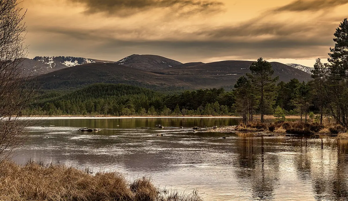 Il Loch Morlich nel Cairngorms National Park